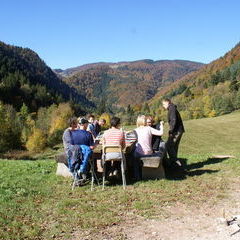 Der Altar in der mittäglichen Indian Summer Pracht