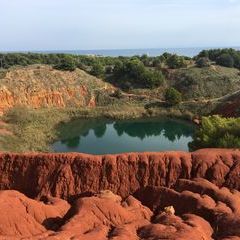 Auch der Laghetto Cave di Bauxite in der Nähe von Otranto war uns einen kurzen Besuch wert. Echter Farbenflash!