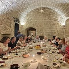 Mehrgängiges Menü aus eigenem Anbau in der Masseria.