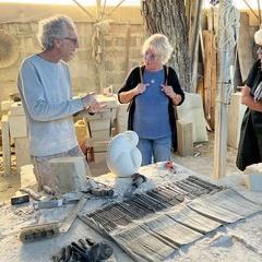 Besuch des Ateliers von Renzo Buttazzo mit dem zweiten Kurs.