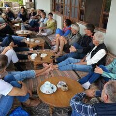 Begrüßung der zweiten Gruppe auf der Ottomanen Terrasse