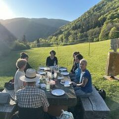 Endlich Pause zum Sonnenuntergang