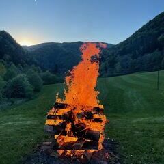 Ein Feuer zum Sundowner
