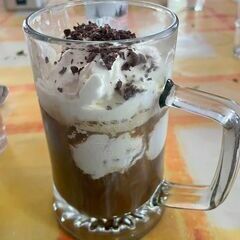 Eiskaffee an einem hei&szlig;en Tag - als gut