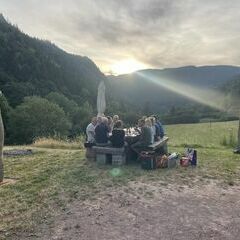 Stimmung bei Sonnenuntergang