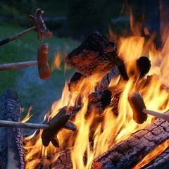 Die Ferkel werden geröstet mit Schweizer Präzisionsschnitttechnik ...